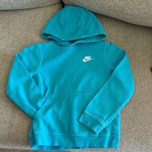 Boys Nike Teal Hoodie Size Small